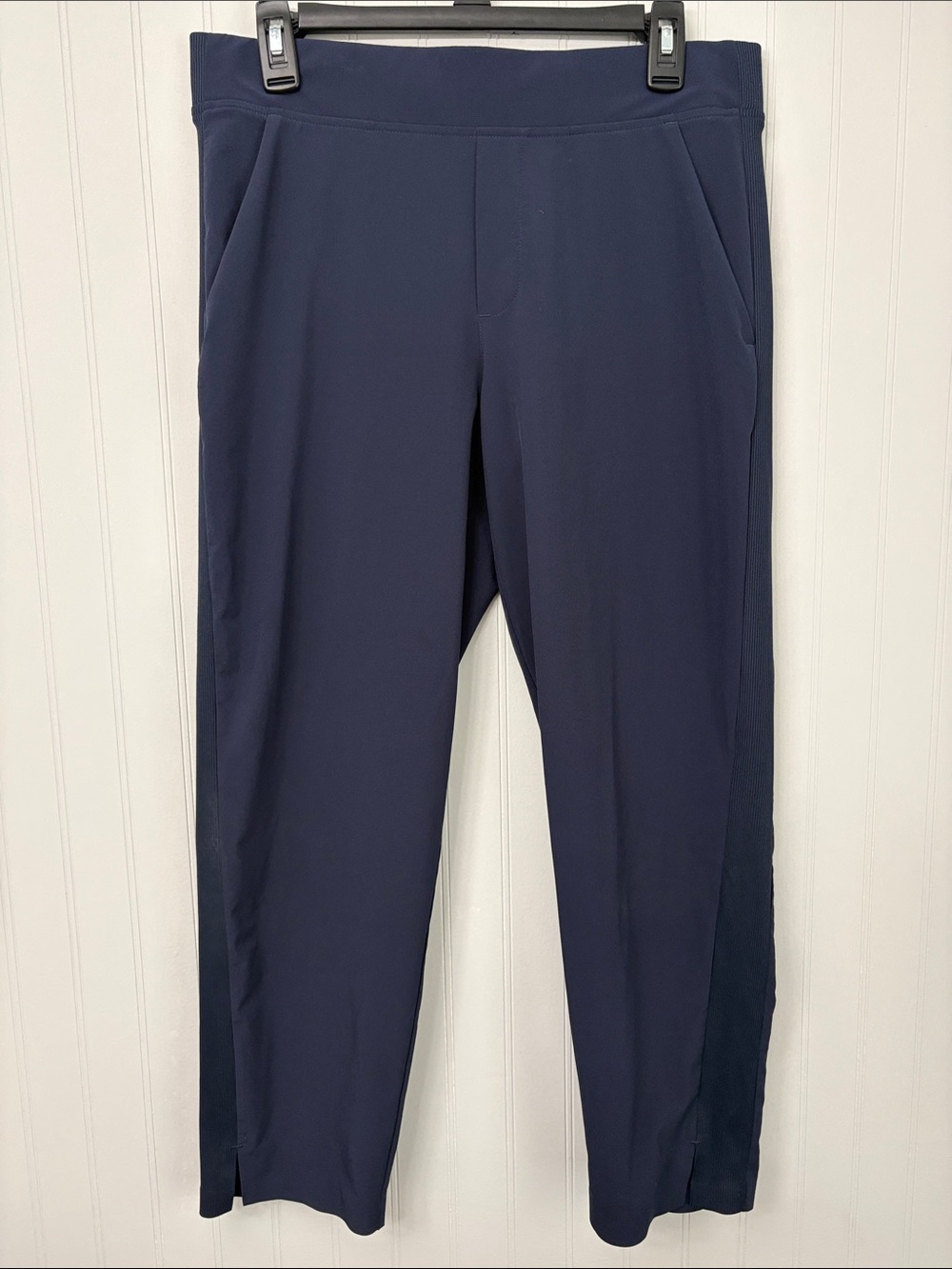 Athleta Mid Rise Brooklyn Pant Women Size 10 Petite Navy Blue - Picture 4 of 10